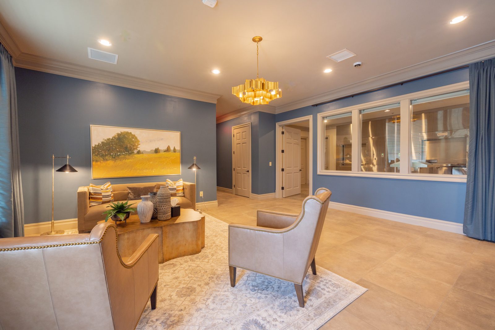 Comfortable funeral home family room