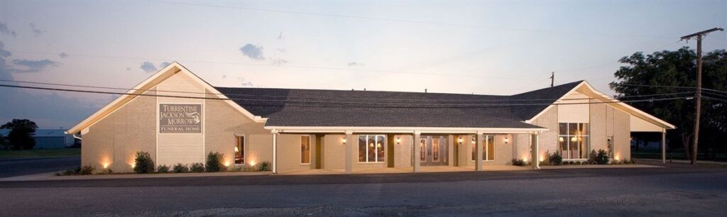 Exterior of Turrentine-Jackson-Morrow Gunter funeral home in Gunter